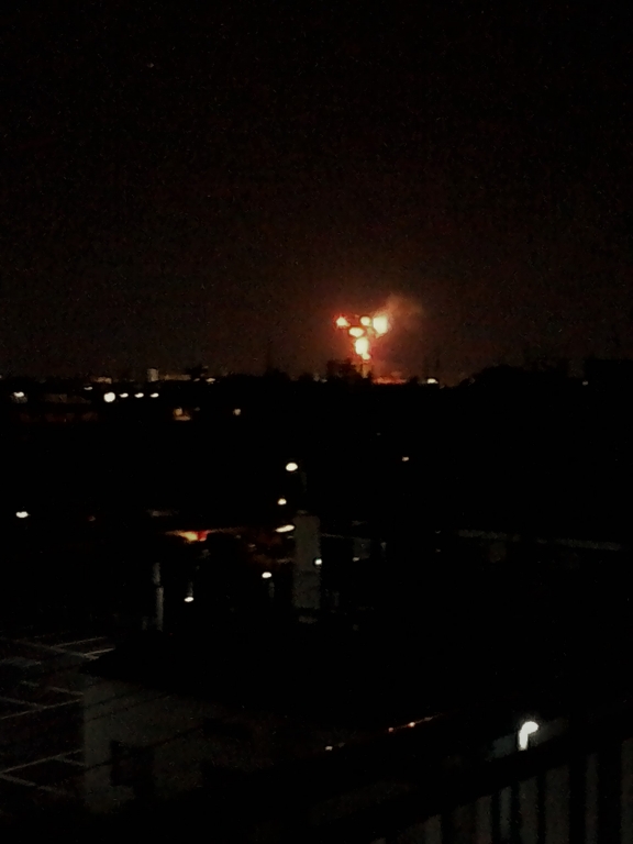 当院の療養病棟にて、たたら祭り花火鑑賞会を行いました。